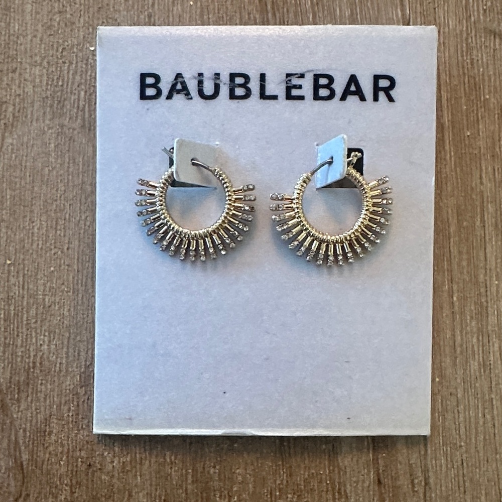BaubleBar Radiant Gold Sunburst Earrings
